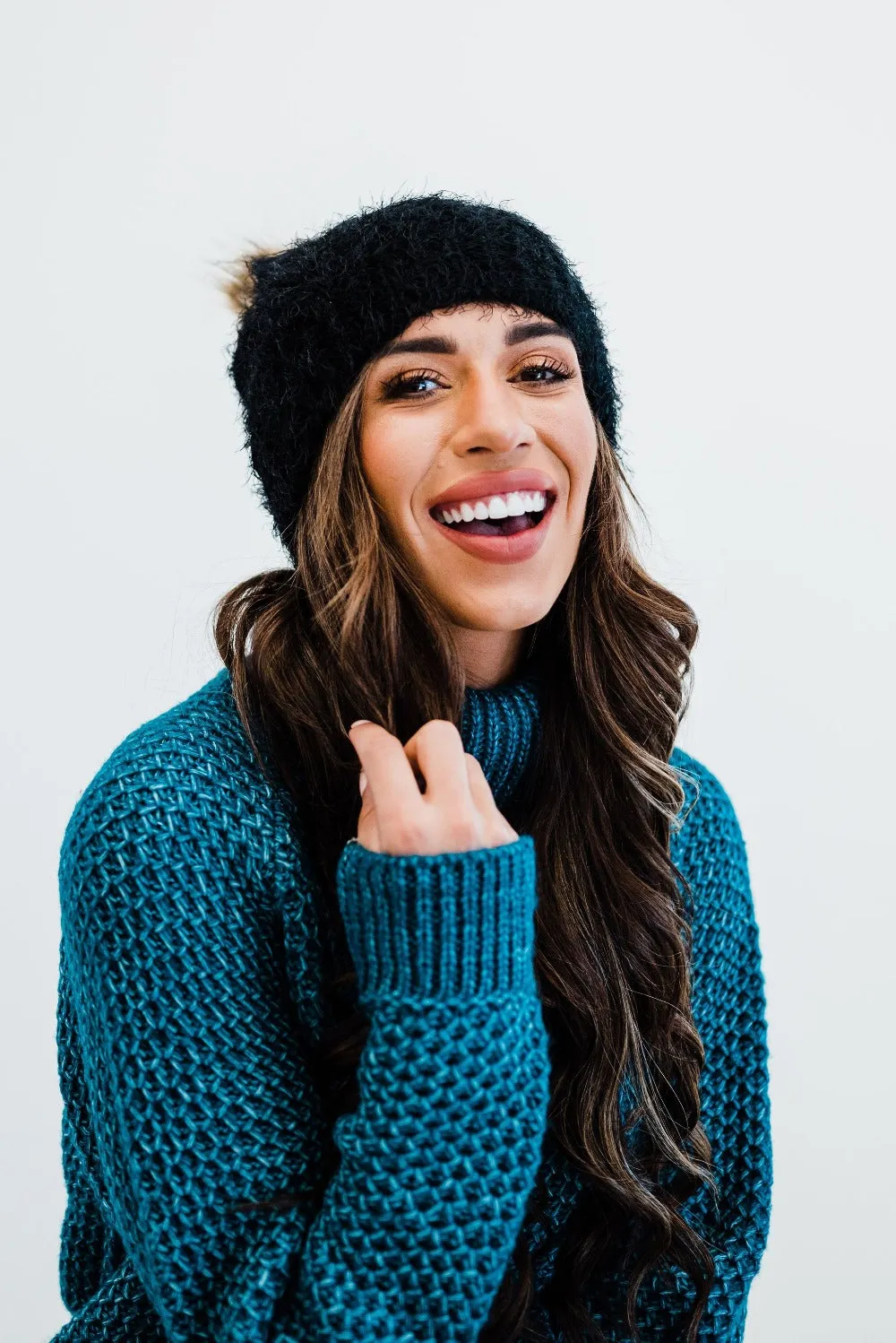 Amber Mohair Knit Beanie - Final Sale
