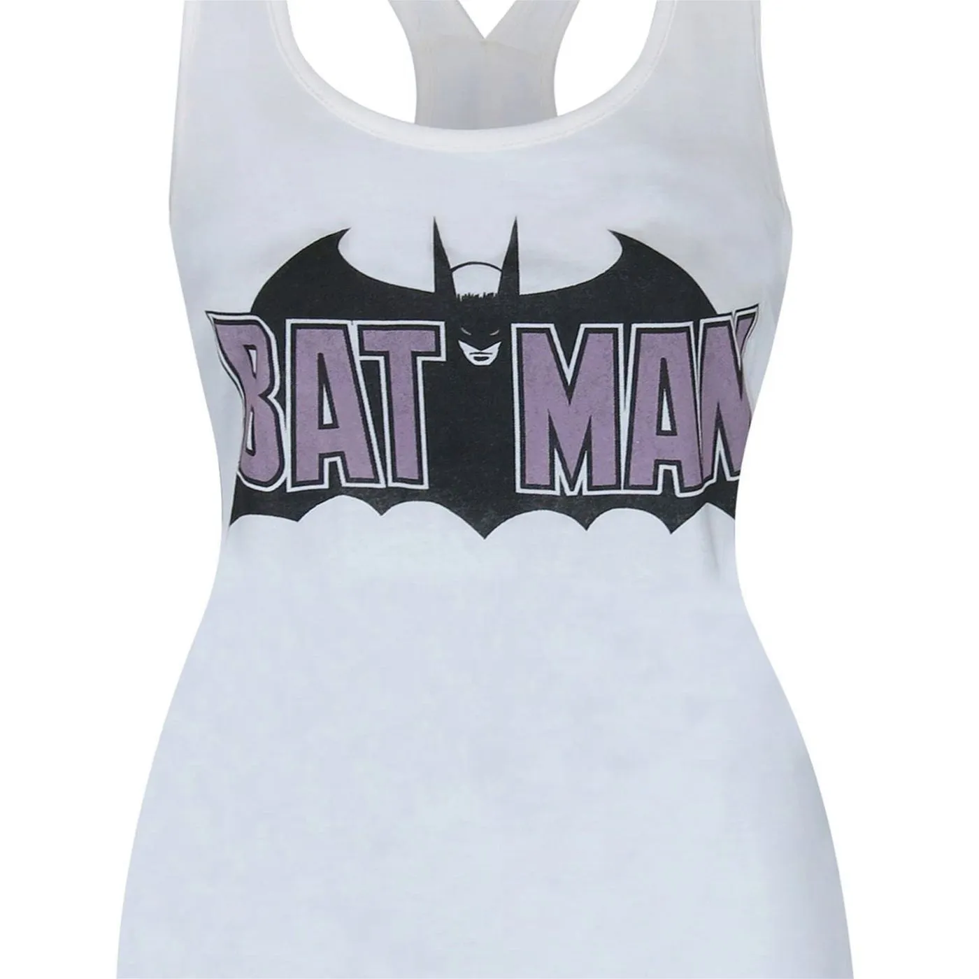 Batman Old School Logo Women's Keyhole Tank Top