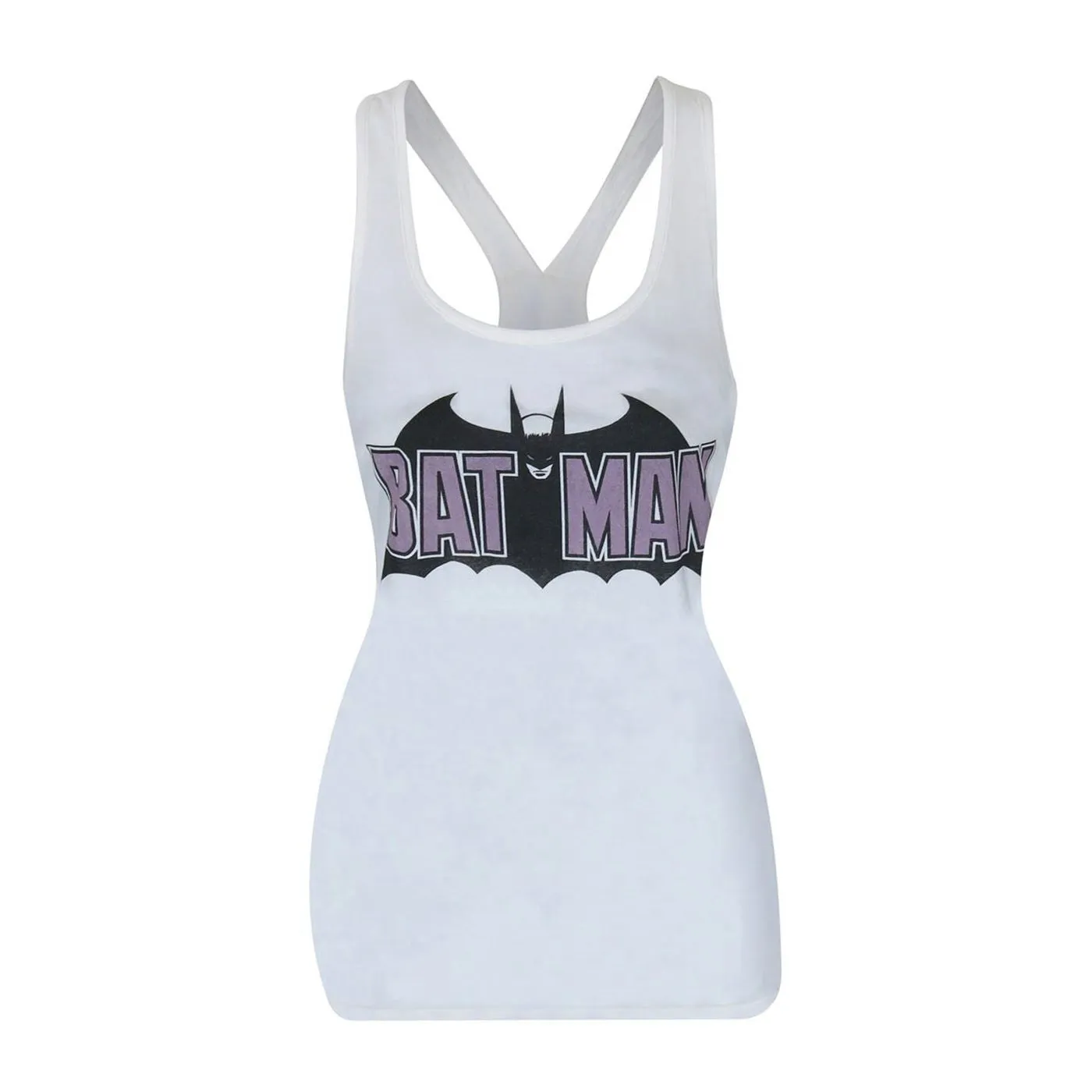 Batman Old School Logo Women's Keyhole Tank Top