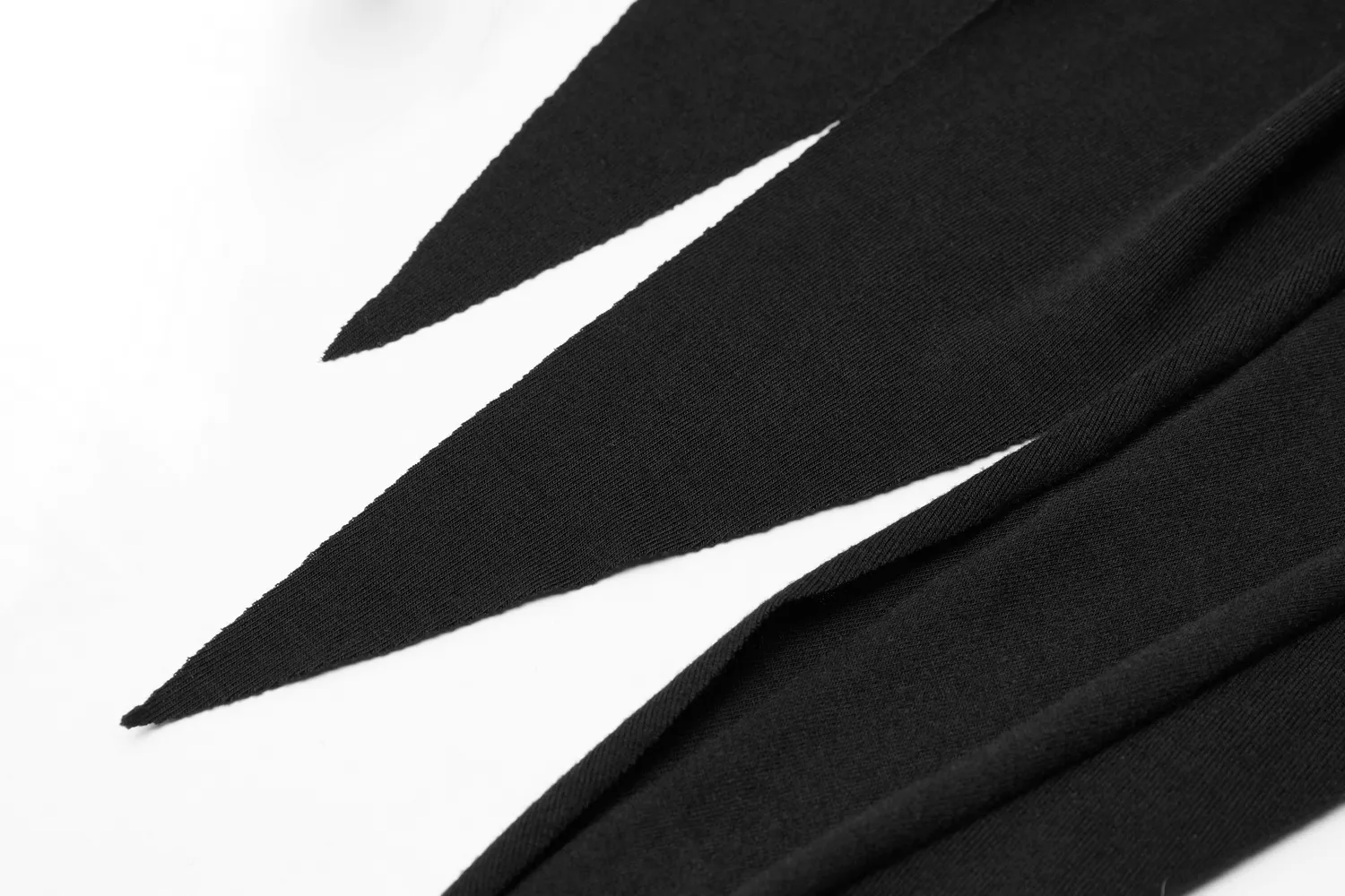 Black Asymmetric Knit Dress with Sleeve Cut-Outs