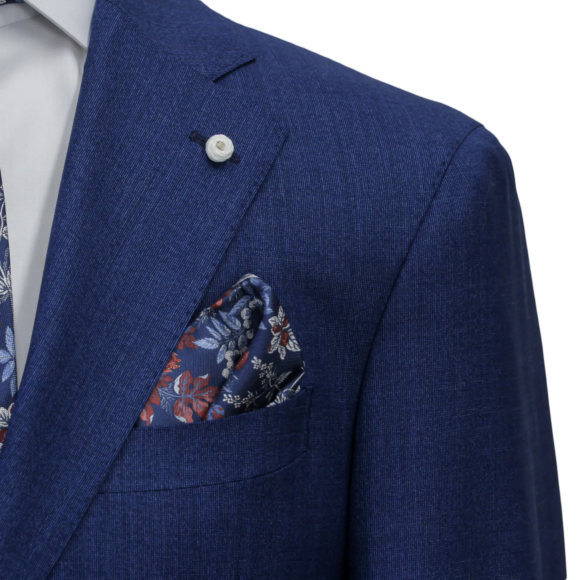 Blue Neat Loro Piana Mooving Luigi Bianchi Mantova Suit
