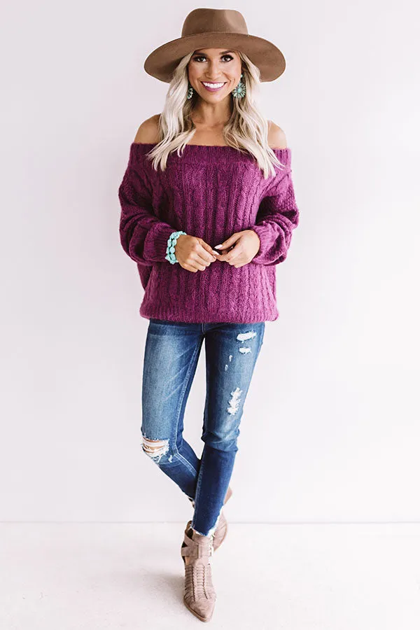 Cuddle Weather Ultra Soft Sweater In Orchid