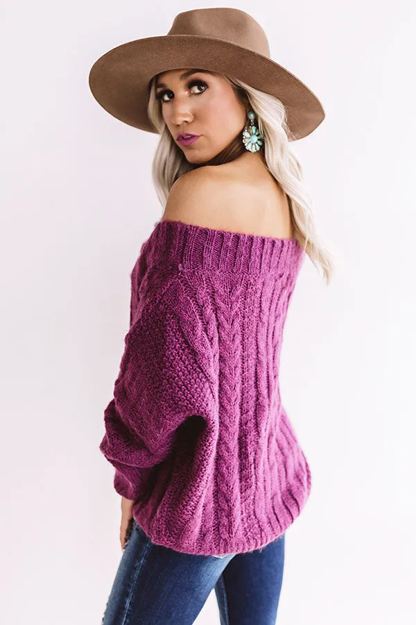 Cuddle Weather Ultra Soft Sweater In Orchid