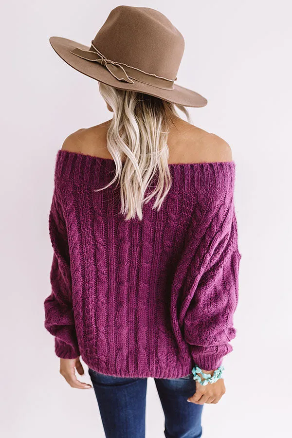 Cuddle Weather Ultra Soft Sweater In Orchid