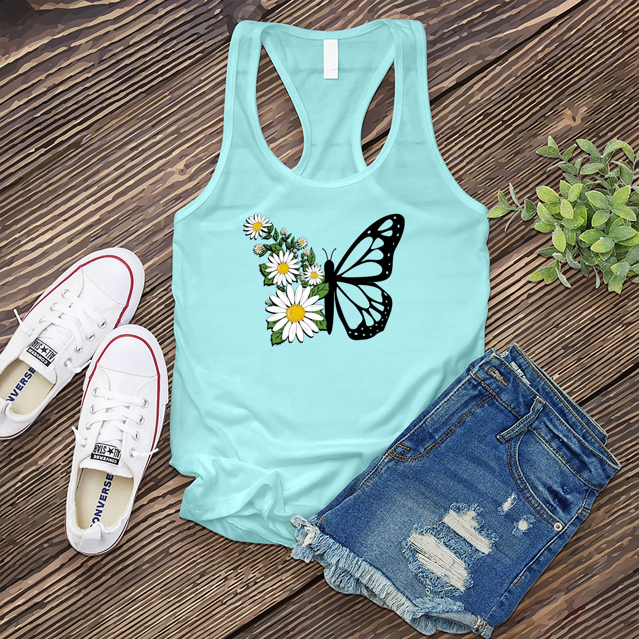 Daisy Butterfly Women's Tank Top
