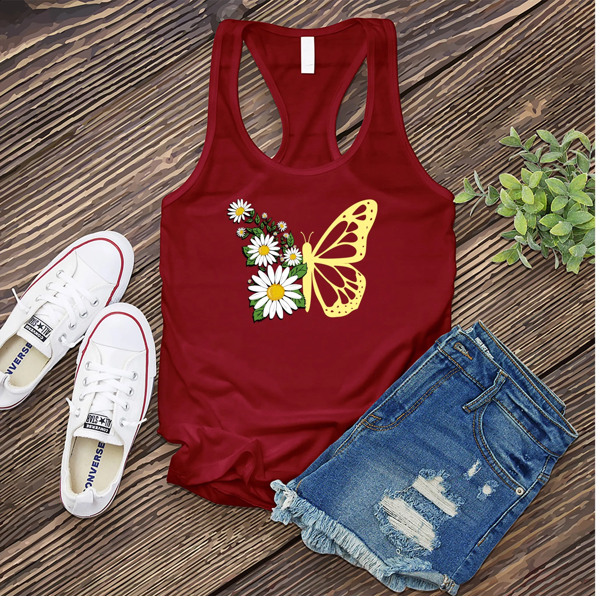 Daisy Butterfly Women's Tank Top