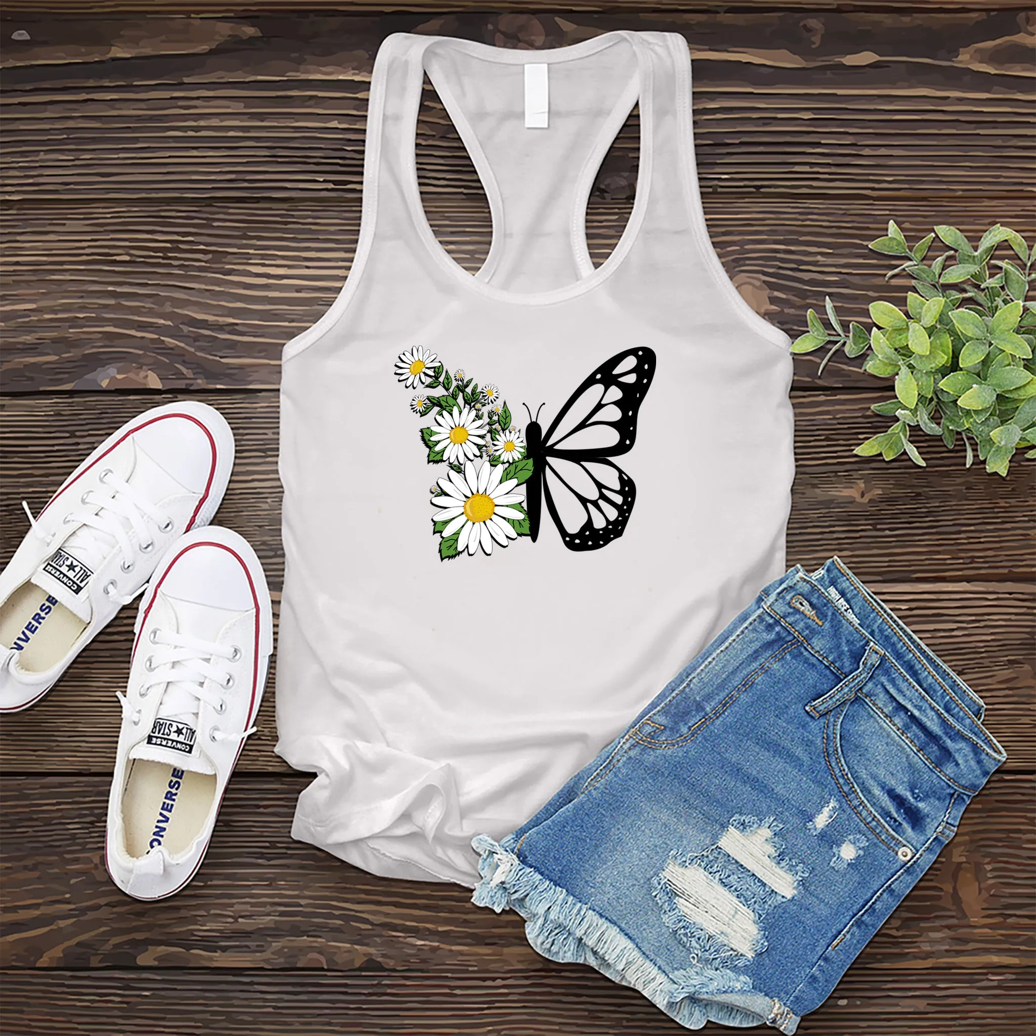 Daisy Butterfly Women's Tank Top