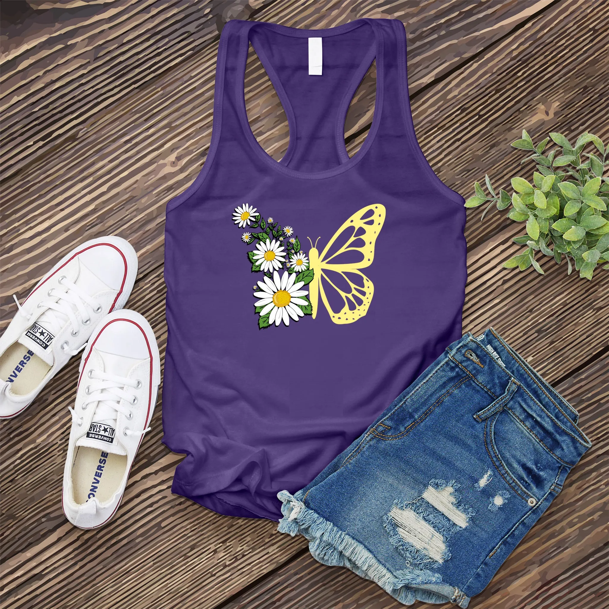 Daisy Butterfly Women's Tank Top