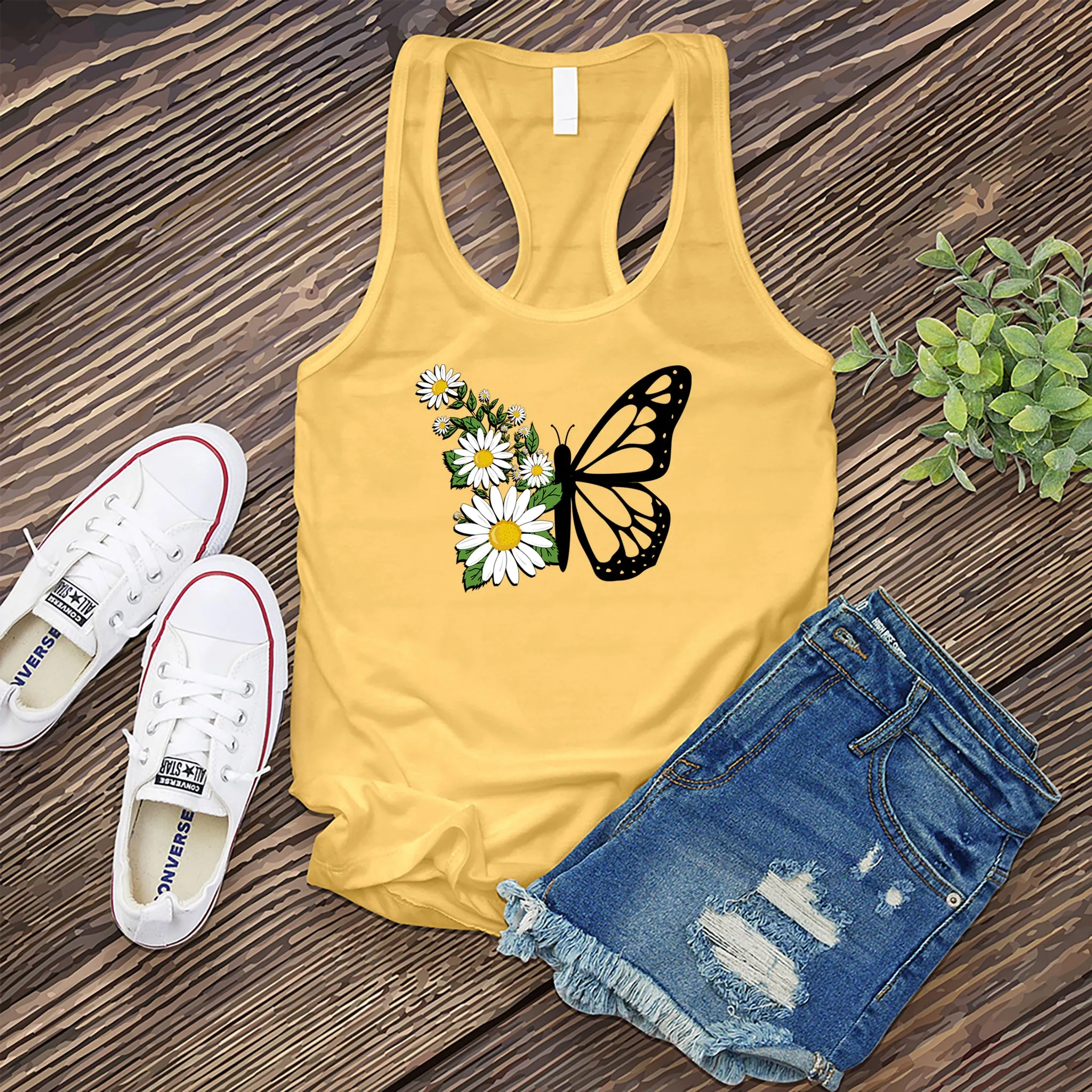 Daisy Butterfly Women's Tank Top