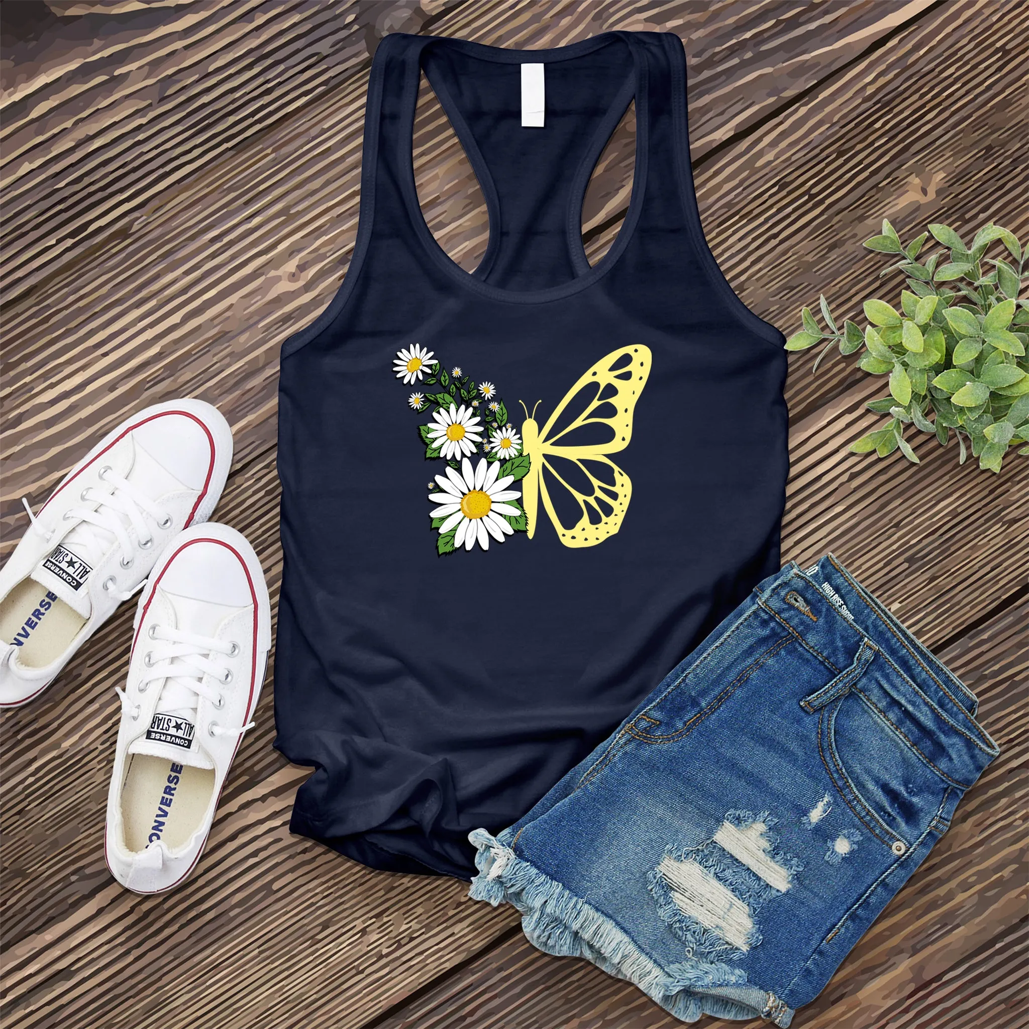Daisy Butterfly Women's Tank Top