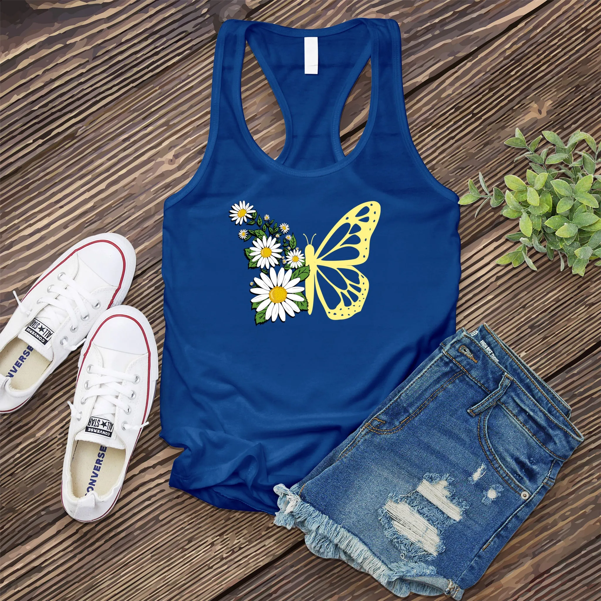 Daisy Butterfly Women's Tank Top