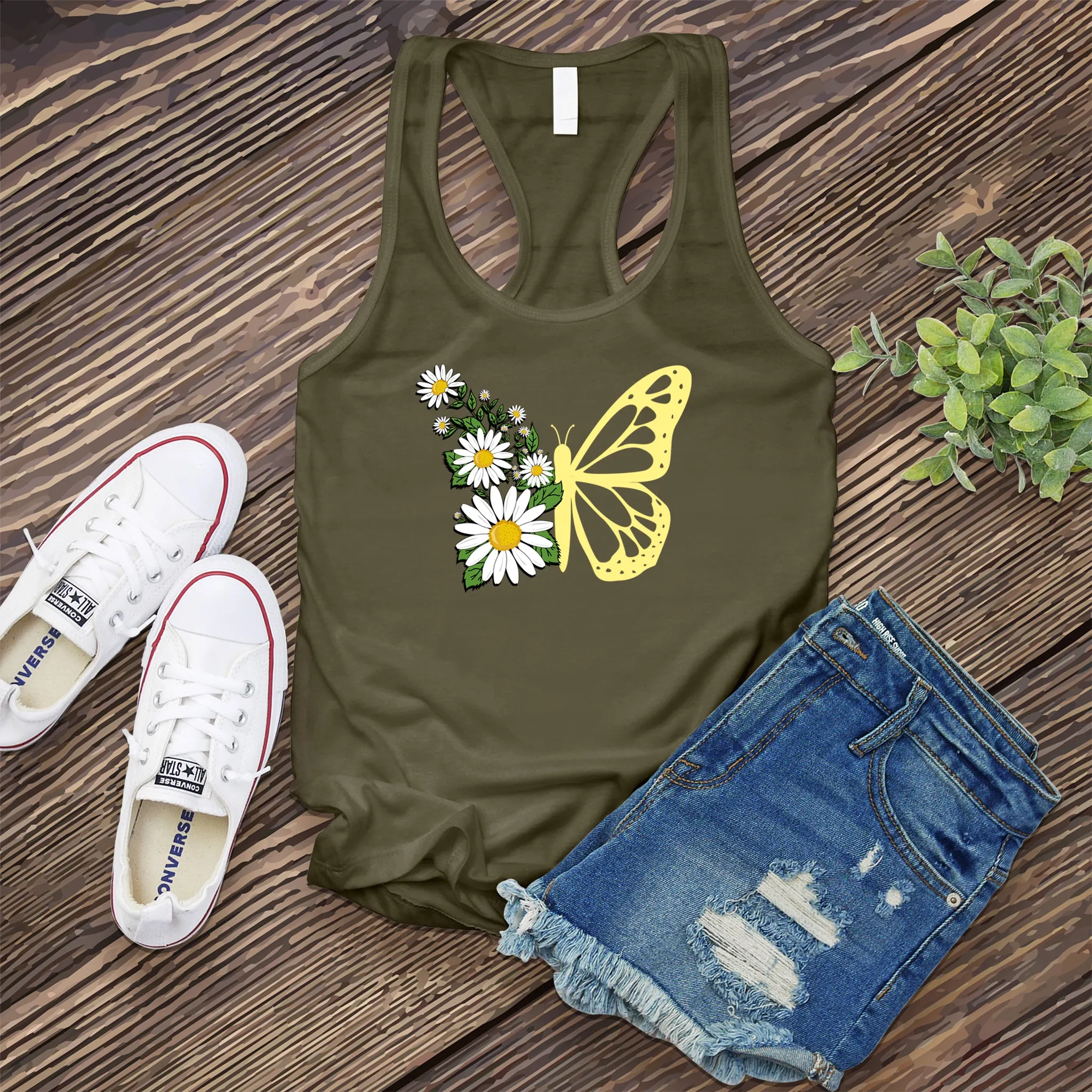 Daisy Butterfly Women's Tank Top