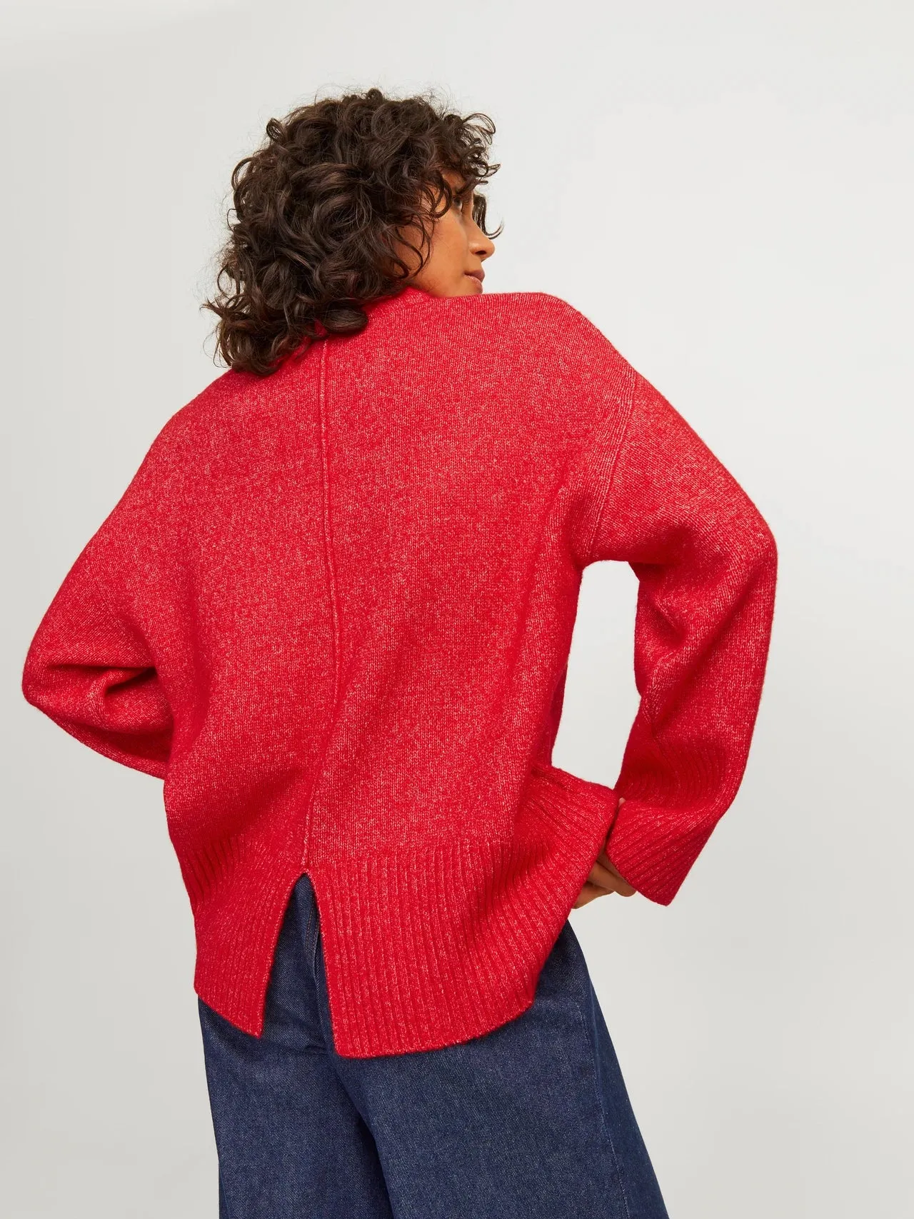 Dropped Shoulder Wool Pullover