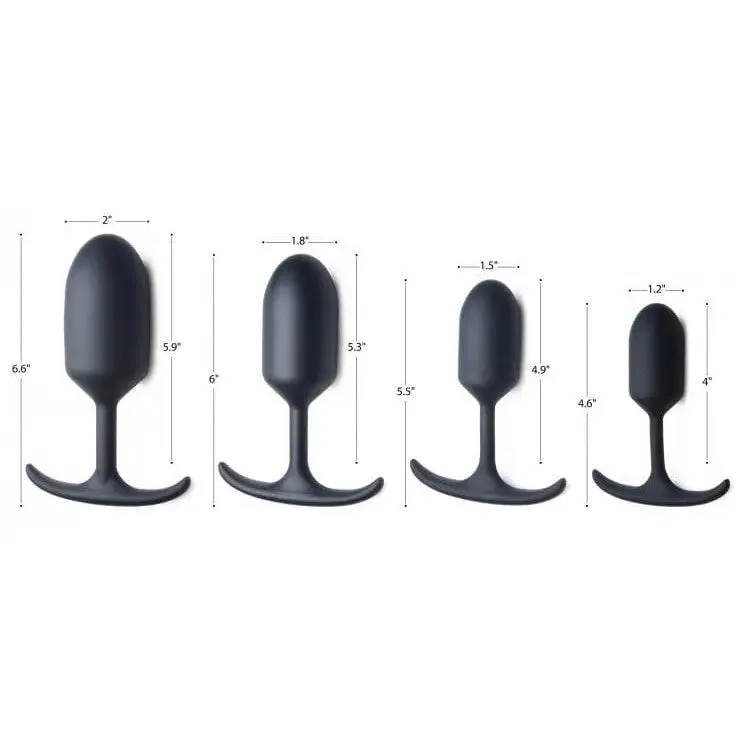 Heavy Hitters Oval Premium Silicone Weighted Anal Plug