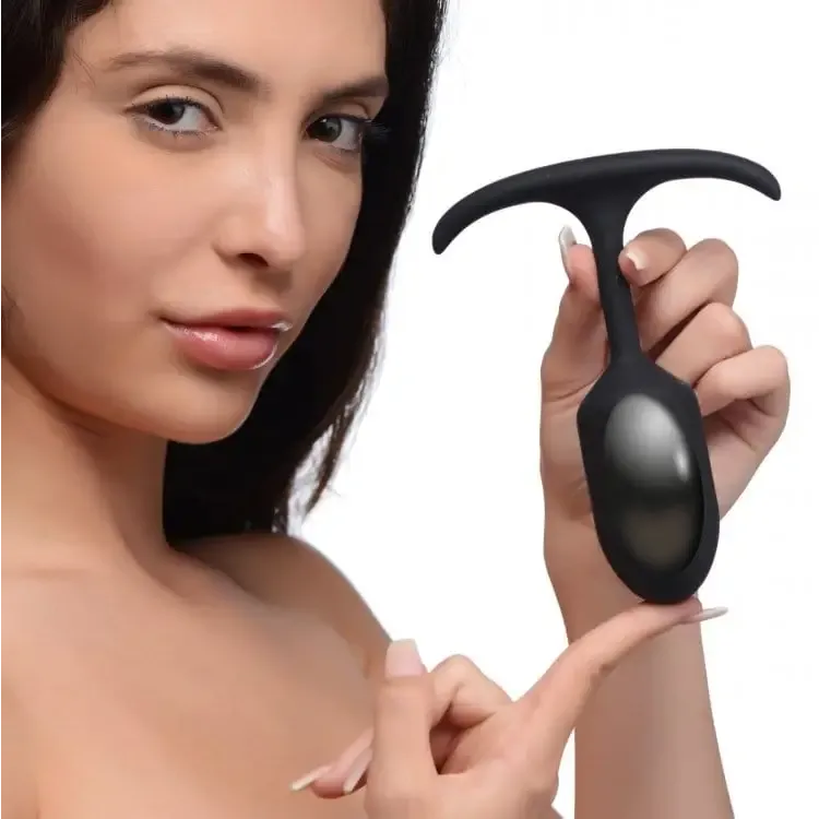 Heavy Hitters Oval Premium Silicone Weighted Anal Plug