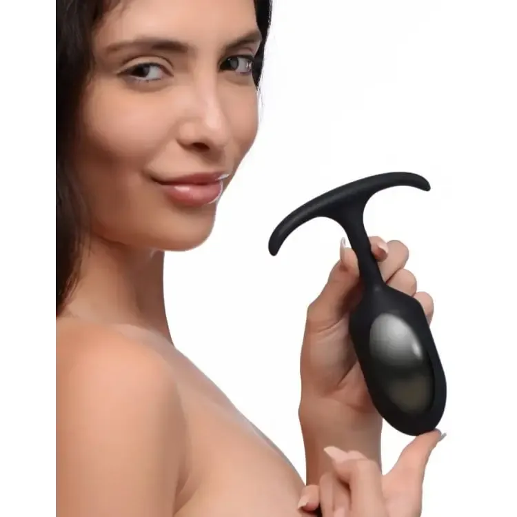 Heavy Hitters Oval Premium Silicone Weighted Anal Plug