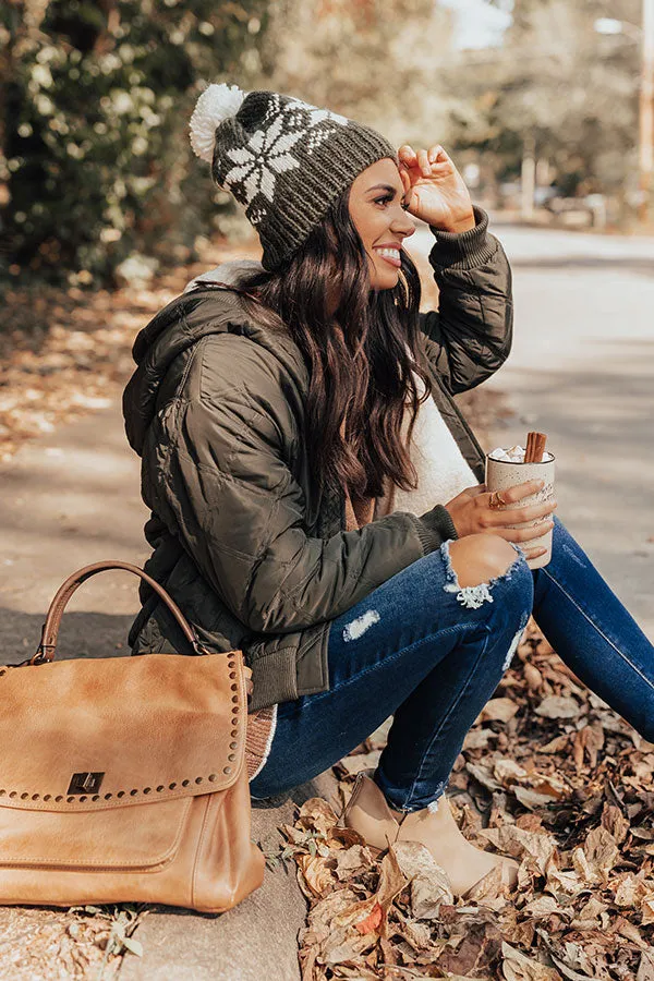 In A Flurry Fleece Lined Beanie