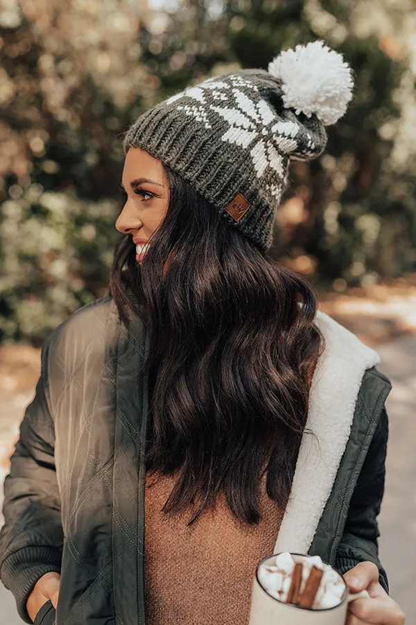 In A Flurry Fleece Lined Beanie