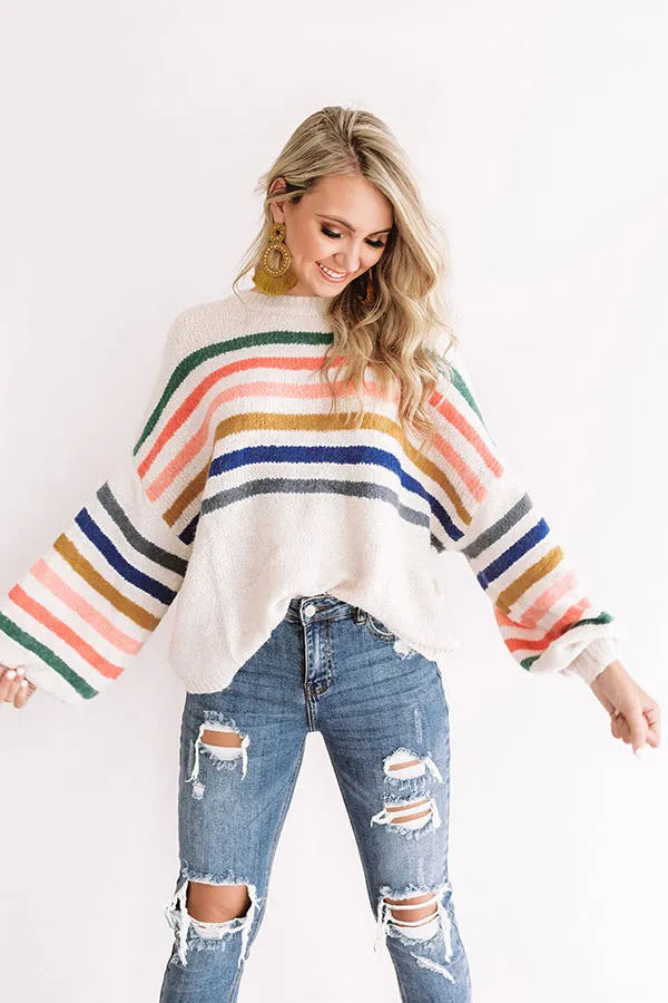 In Tune With Fall Stripe Sweater