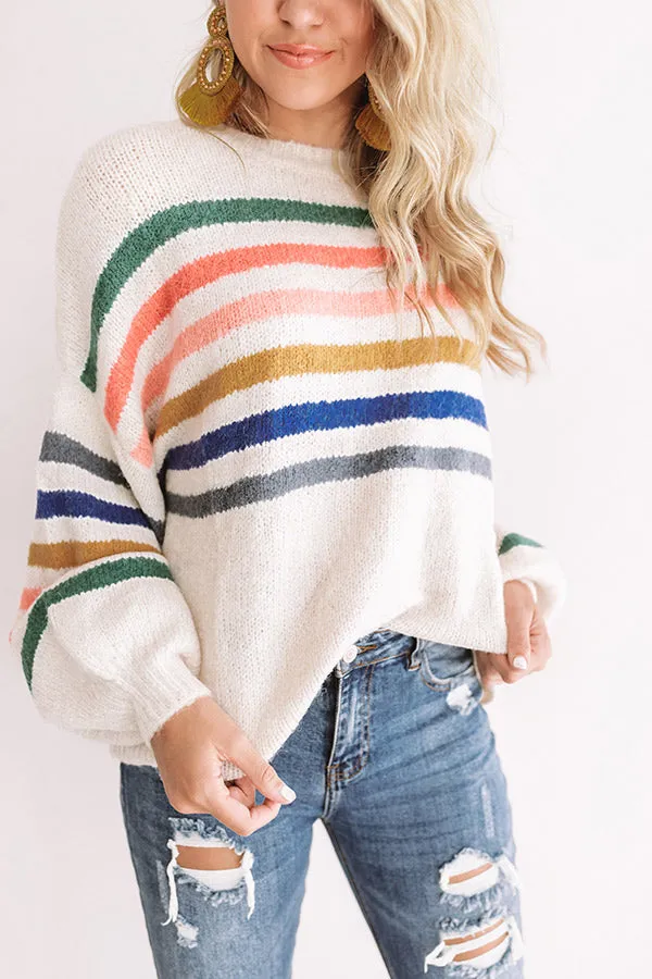 In Tune With Fall Stripe Sweater