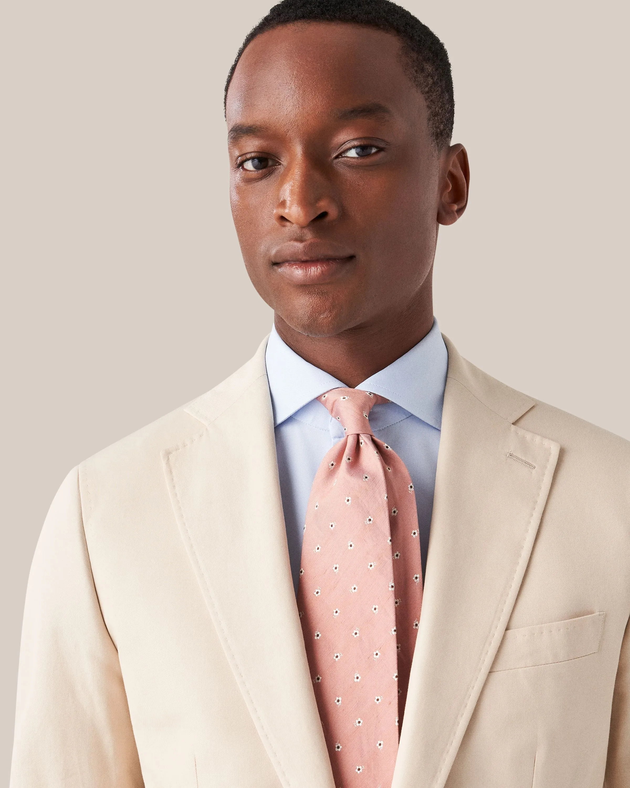 Light Blue Solid Four-Way Stretch Slim Fit Shirt - ETON