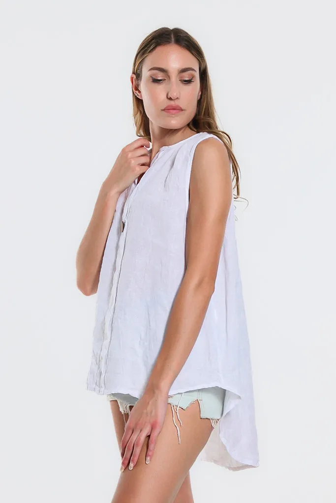 Oksana Hi-Low Linen Tank (BT120)