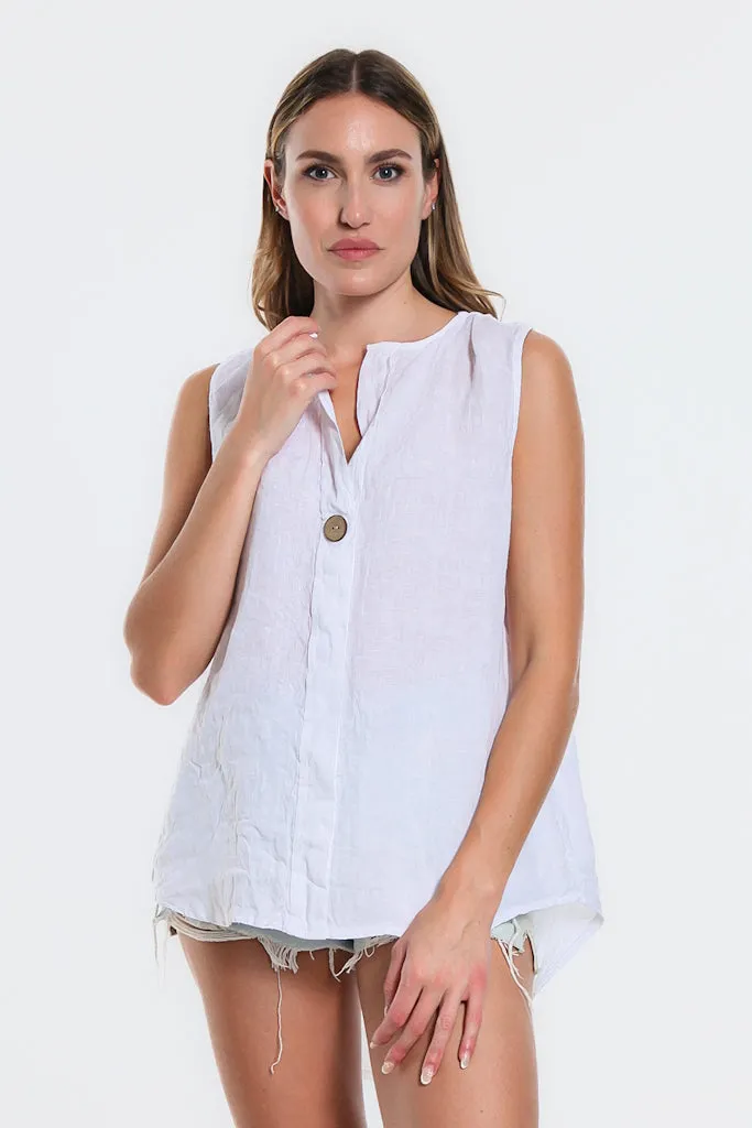 Oksana Hi-Low Linen Tank (BT120)