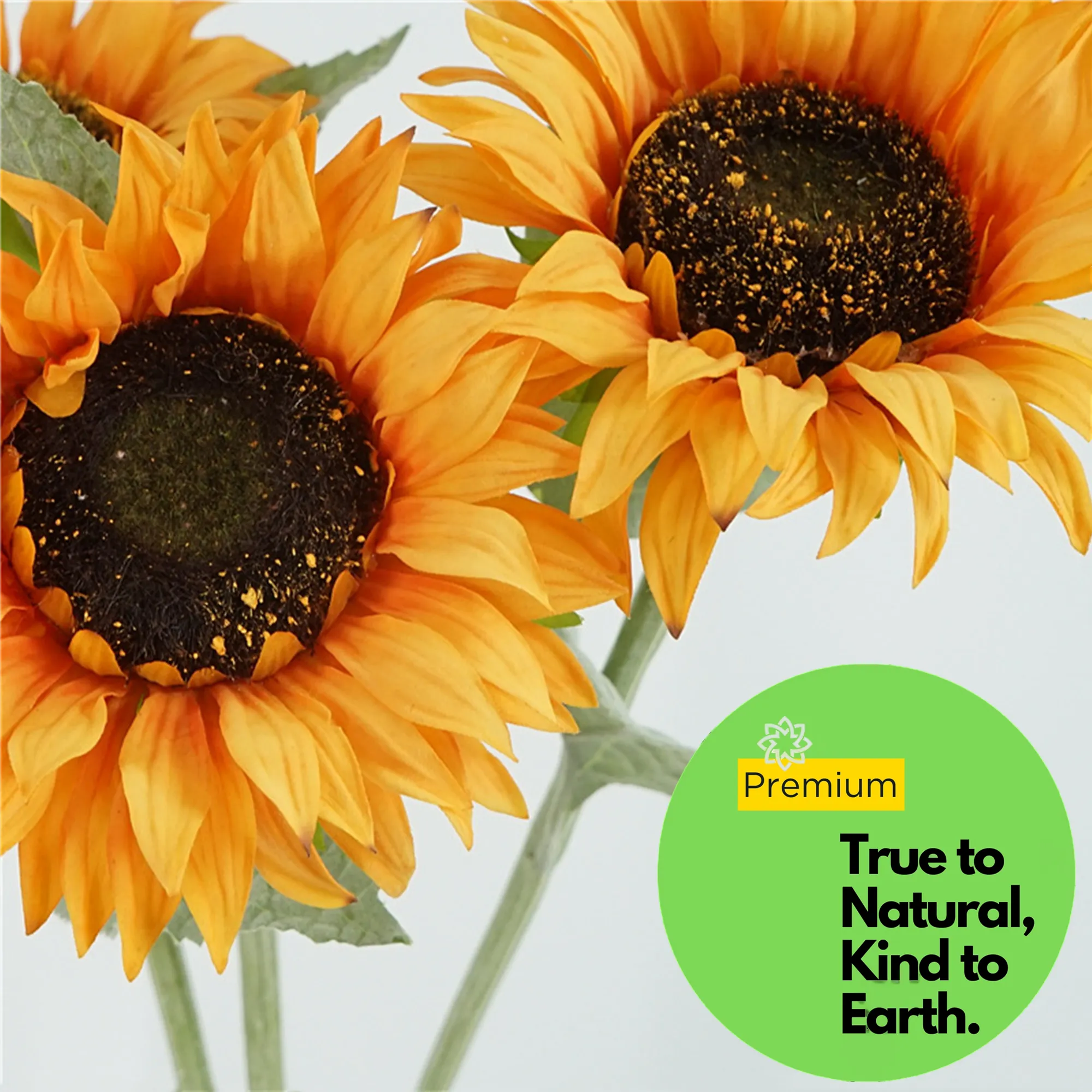 Premium Real Touch Sunflower Stem