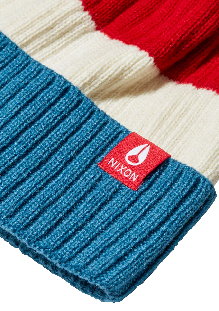 Schrader Pom Beanie - Red / Blue