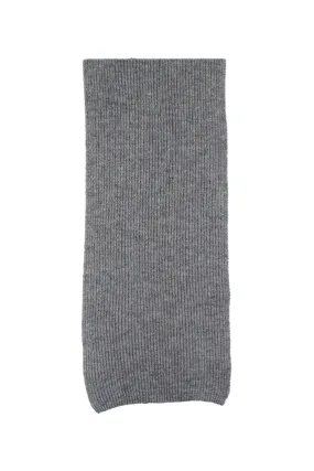 Stacy Rib Knit Scarf in Grey