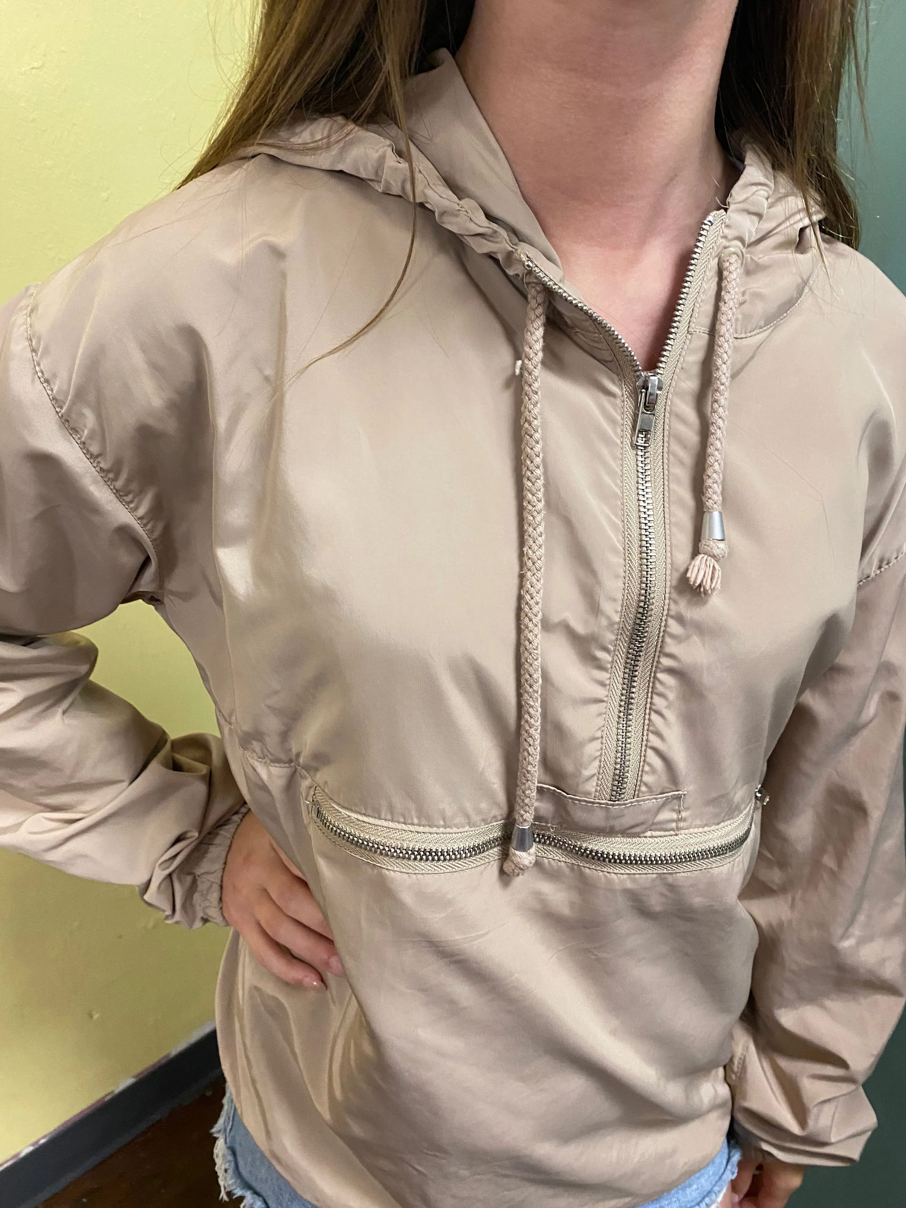 Thread & Supply tan jacket, medium