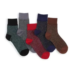 Twinkle shining ankle socks women sexy style (5 pairs) XN15