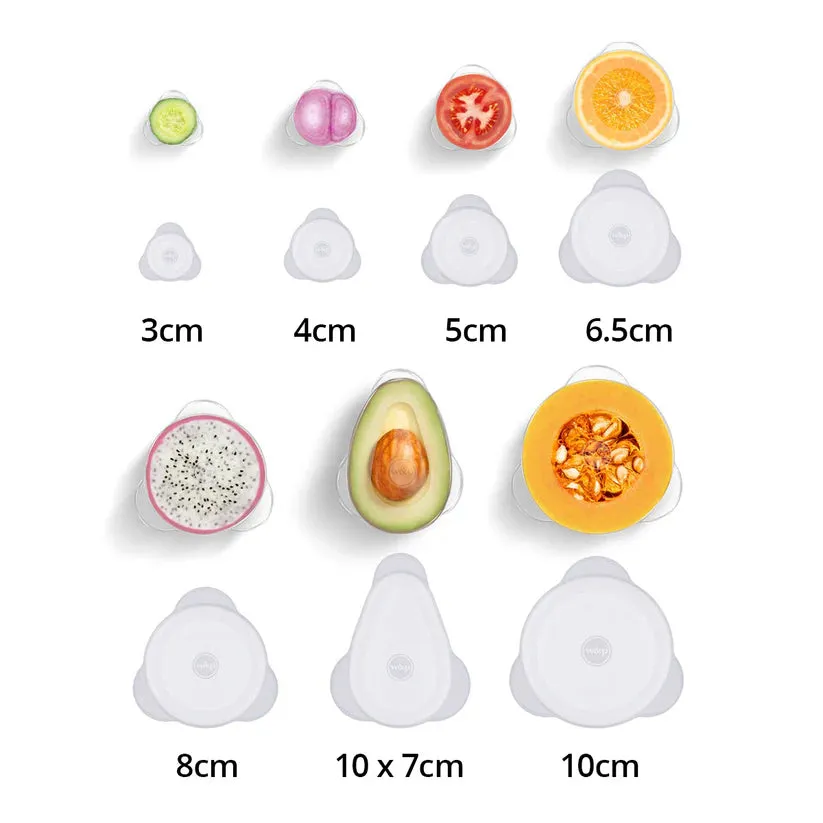 W&P Reusable Stretch Produce Savers - 7pk