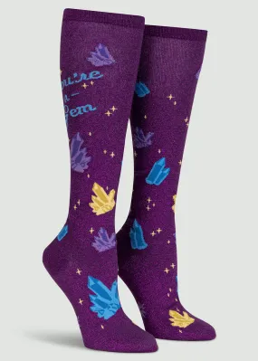 You're a Gem Shimmer Knee Socks
